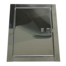 ROSTFRI SKORSTENDÖRR 140*140MM LITEN - DK 05 CH485
