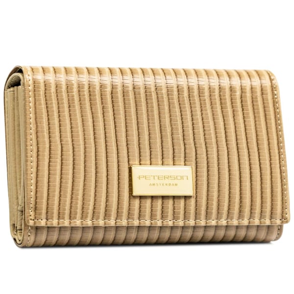Damplånbok i läder+PU PTN PS112-CRV-2388 Khaki
