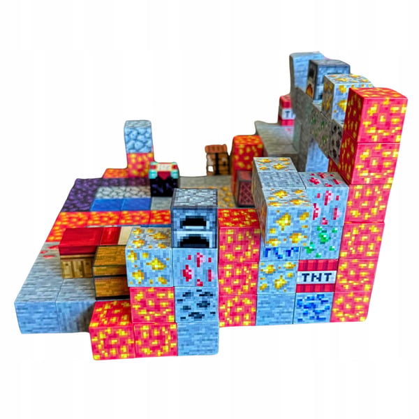 Minecraft Pædagogiske Magnetiske Blokke 143 dele og figurer