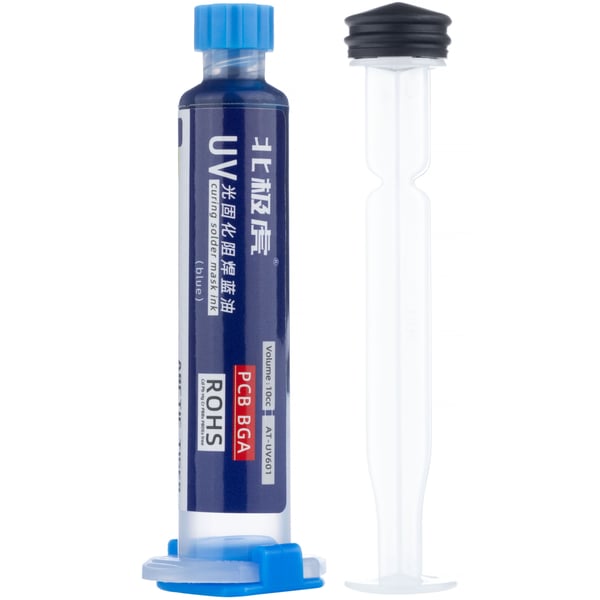 Lödmask blå 10ml med kolv