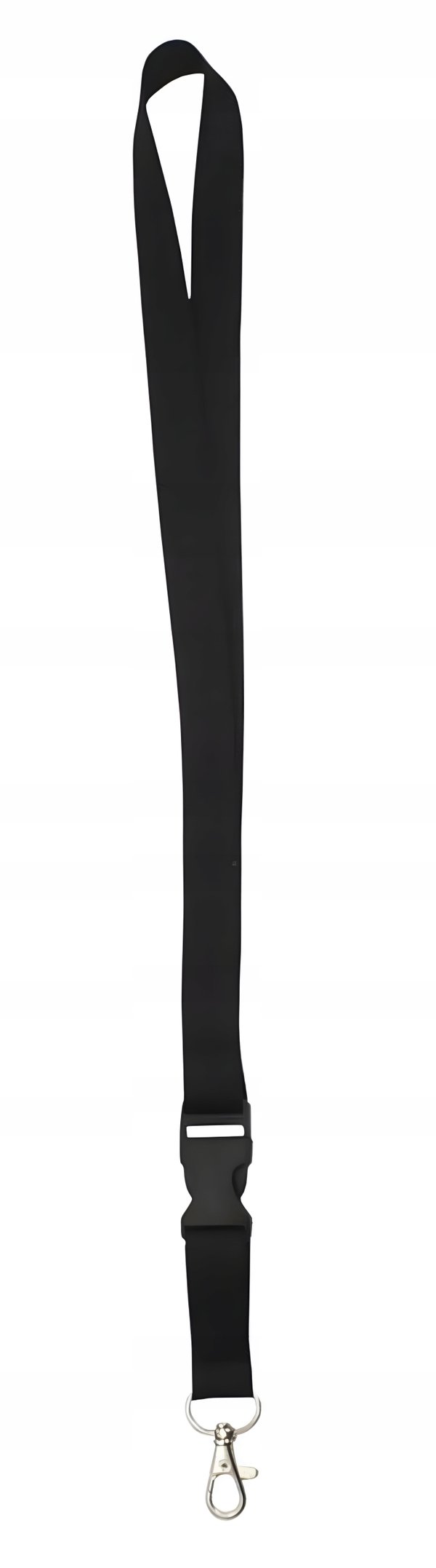 Lanyard svart halsrem 20 mm bredd 52 cm längd för telefon och nycklar