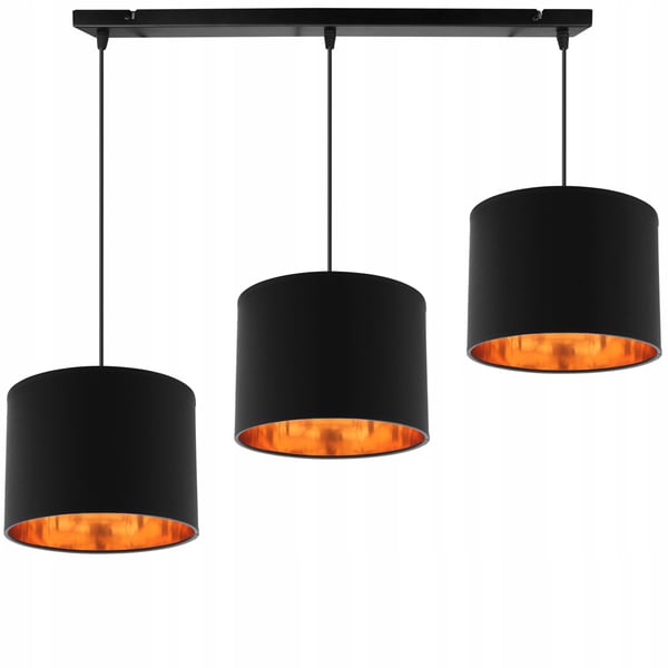 LOFTSLAMPE MED GYLDET LED-SKÆRM