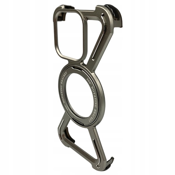 iPhone 15 Pro Magsafe panssarikehikko metallia titaania 360 astetta