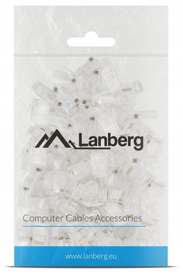 Lanberg PLU-5000 RJ-45 8P8C cat. 5e UTP-verkkopistoke 100 kpl