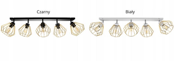Lofthængende lampe med gylden LED-loftlampe