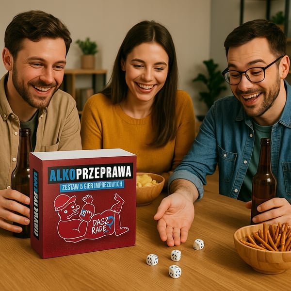 Alkoprawa brætspil til voksne - sæt med 5 selskabsspil