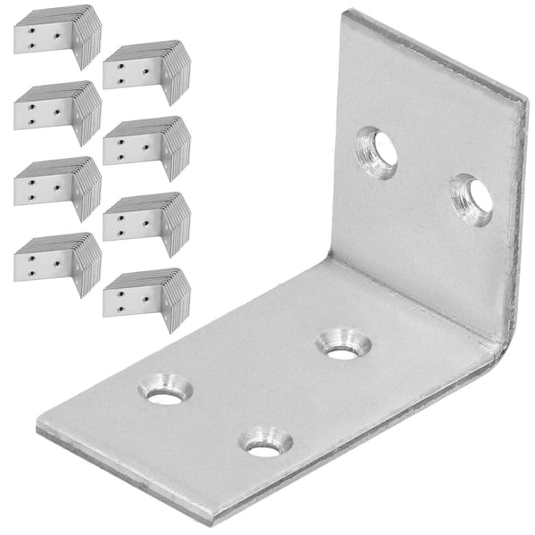 Kotarbau® Kirvesmiehen kulmaliitin ruostumatonta terästä sinkittyä 30 x 45 x 25 mm 100 kpl:n sarja