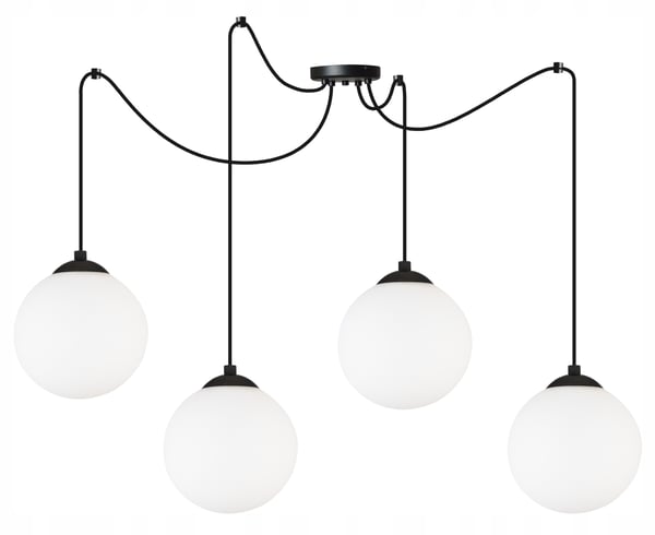KATTOVALAISIMEN HÄMÄHÄKKIPALLO MUSTA LED 15CM