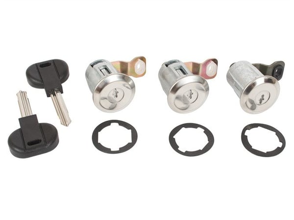 Peugeot Partner 96-08 dörrlåsinsatser + bagageluckor 3 delar set