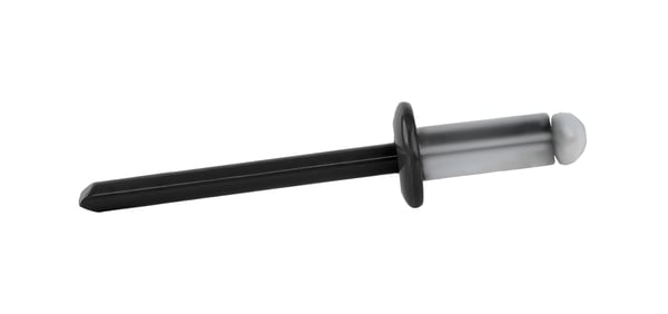 Åbne aluminiumnitter 4,8x12mm RAL 9005