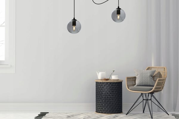 LED-lasipallohämähäkki-kattovalaisin