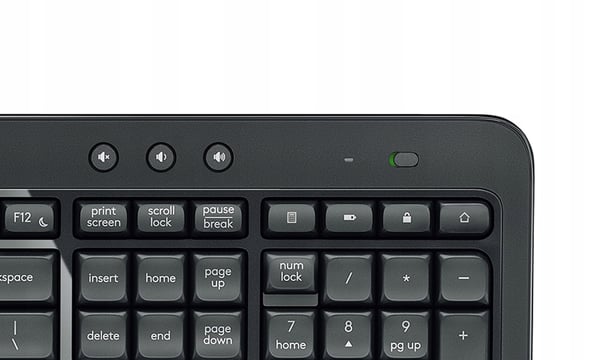 Langaton näppäimistö + hiiri -setti Logitech Wireless Combo MK540 Advanced musta