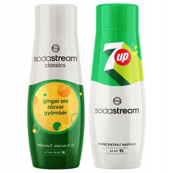 2x siirappia Sodastream Ginger Saturator ALE:lle + 7UP vesitiiviste 2x siirappia Sodastream Ginger Saturator ALE:lle + 7UP vesitiiviste