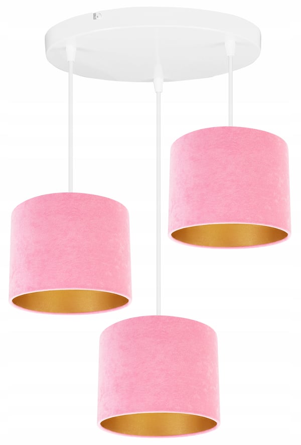 ELEGANT HÆNGELAMPE, GYLDEN LOFTSLAMPE, FLØJLSSKÆRM