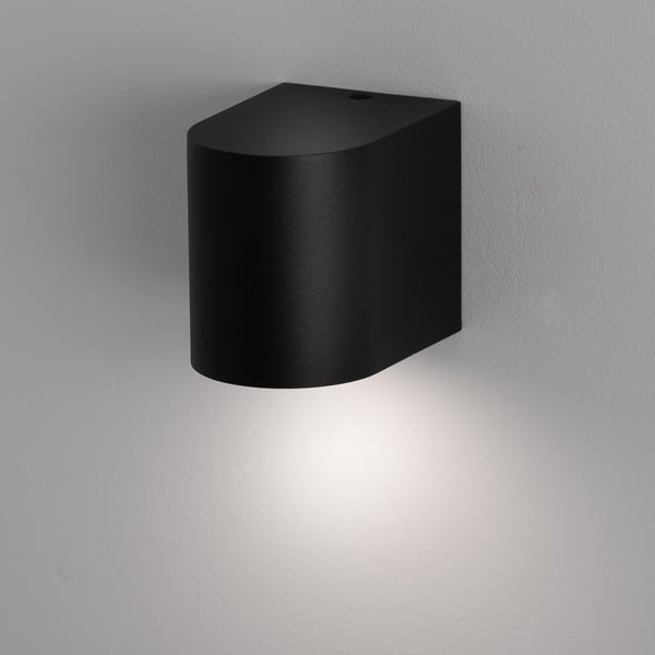 Vägglampa för trädgård fasadbelysning extern lampa GU10 ALLIUM svart LUMILED