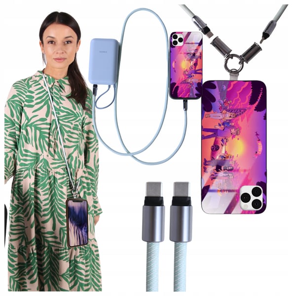 USB-C-kaapeli, USB-C-pikalataus, puhelimen latausnaru, pitkä