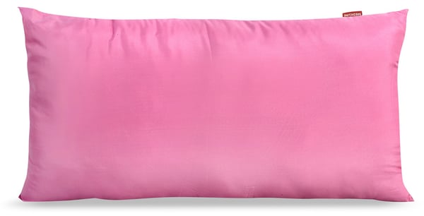 Pude 80x40 cm allergivenlig mikrofiber pink silikone