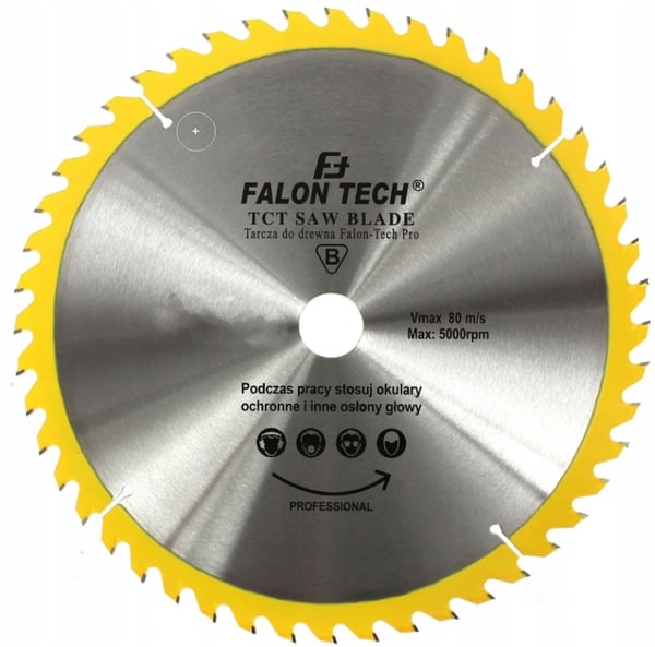 Sågblad med hårdmetallspets för trä 255x30 mm 40T Falon-Tech PRO