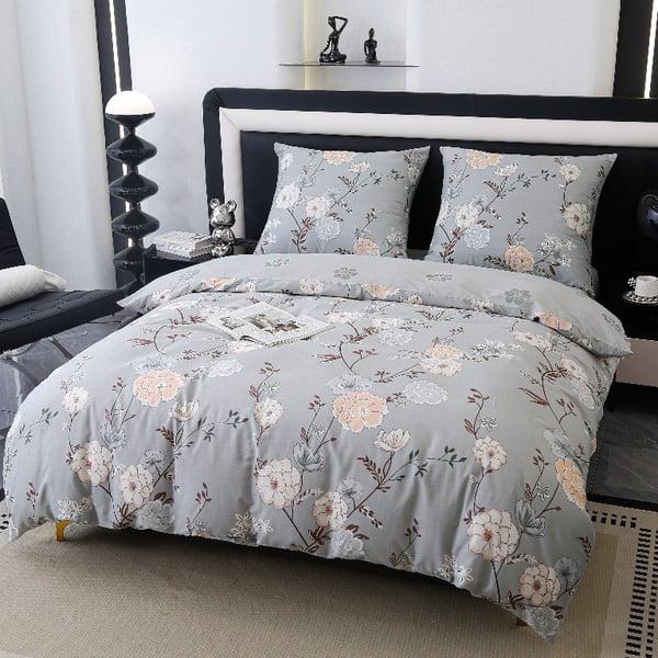Premium bomullssängkläder 220x200 blommor