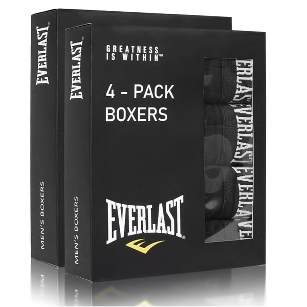 Everlast miesten bokserit BM400 puuvilla musta 8 kpl koko M