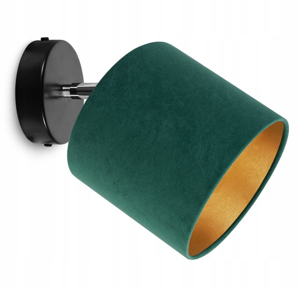 Lofthængende lampe, væglampe, gylden fløjl
