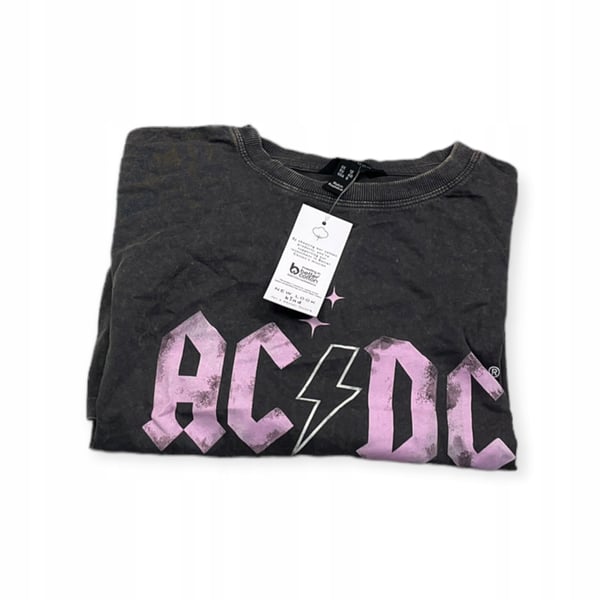 Dam T-shirt rundhals AC/DC New Look størrelse M
