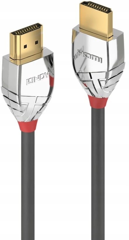 LINDY High Speed ​​​​M/M HDMI 2.0 -kaapeli 2m harmaa/kromi