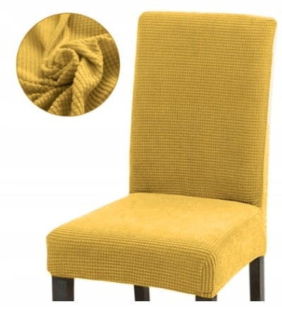 Sinappihunajan jacquard-tuolin päällinen Sinappihunajan jacquard-tuolin päällinen
