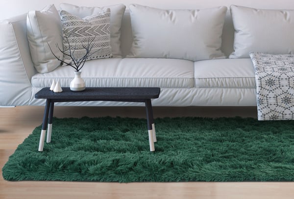 Tæppe Shaggy Antiskrid 80x120 cm Grøn