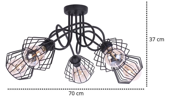 Moderni lankainen LED-riippuvalaisin Loft-kattoon