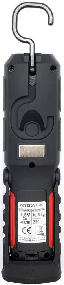 2-i-1 LED-MAGNETVERKSTADSLAMPA 3XAA - YT-08513