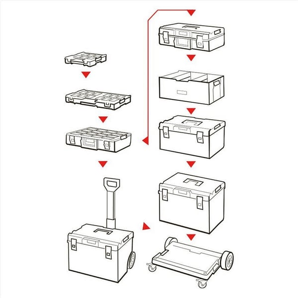 QBRICK SYSTEM ONE 450 2.0 EKSPERT VÆRKTØJSKASSE - SKRZ N8285