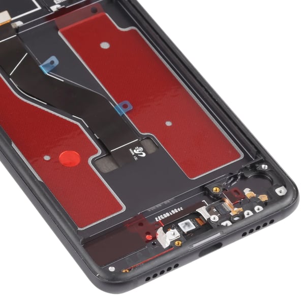 Alkuperäinen Huawei P20 PRO LCD-näyttö + Kosketusnäyttö CLT-L09 / L29 (Kunnostettu) Kehys Musta