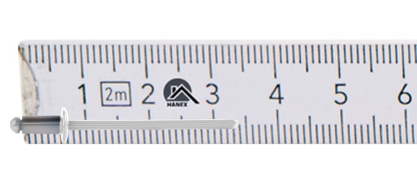 Aluminium öppna nitar 3,2x6mm RAL9010