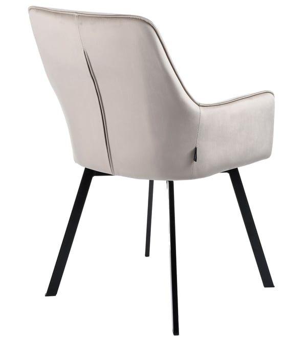 SWEN sammet beige snurrstol