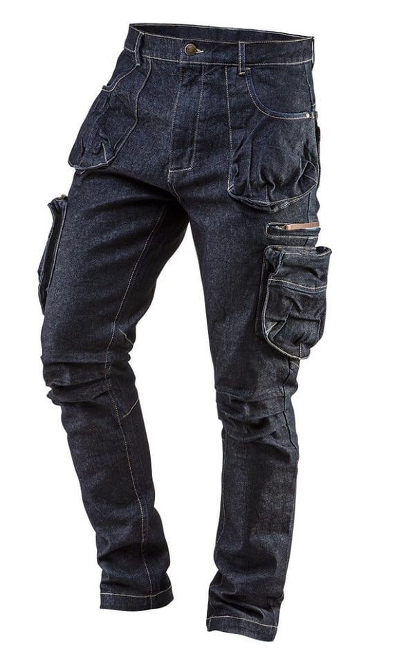 DENIM ARBEJDSBUKSER MED 5 LOMMER STØRRELSE XXL - T N81-229-XX