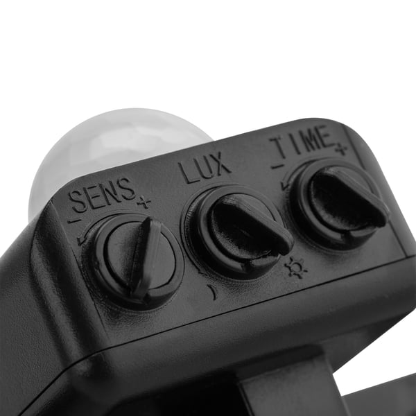 LED-valonheitin ZUNA2 50W 4500lm 4000K IP44 musta liiketunnistin LUMILED