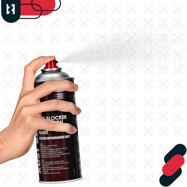 Ruosteenestoaine metalliaidoille ja -porteille, hopea RAL 9006 400