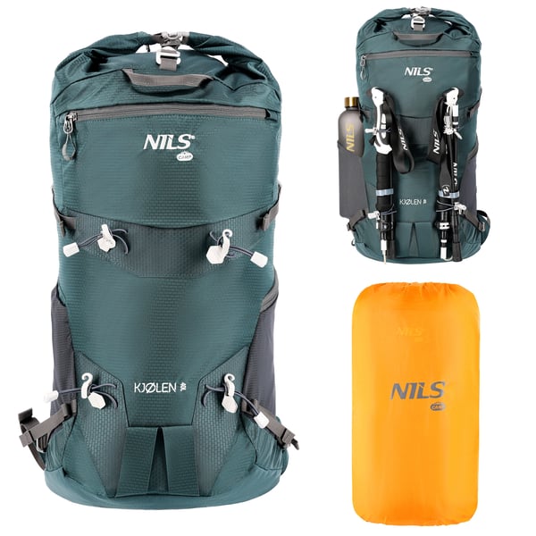 Ryggsäck för trekking grön KJOLEN 40L NILS CAMP NC1938
