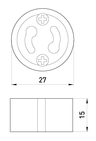 KERAMISK LAMPEFATNING GU10 - EX-S9100011