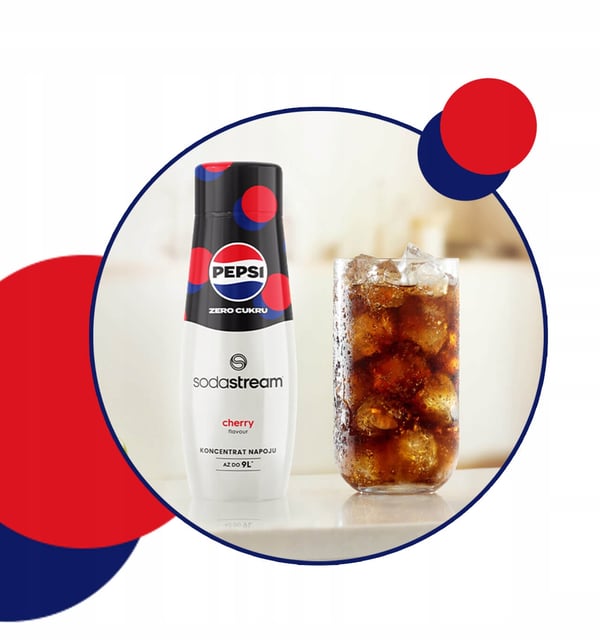 Sirapkoncentrat för kolsyrat vatten SodaStream Pepsi Cherry Zero Sugar 440ml