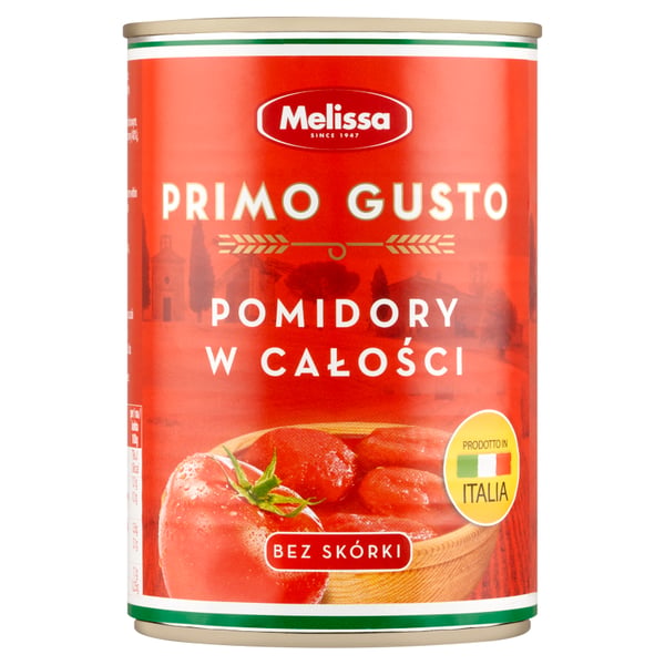 Melissa Primo Gusto Kokonaiset kuoritut tomaatit 400 g