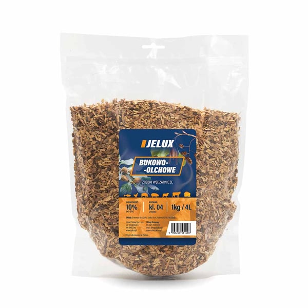 Røgflis af bøg og el KL04 1 kg