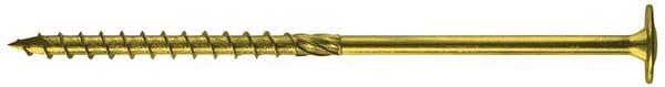 TRÆSKRUE MED TORX-KRAVE GUL GALVANISERET 6*240MM T30 - 100,0 STK - SPKK 6*240 Z