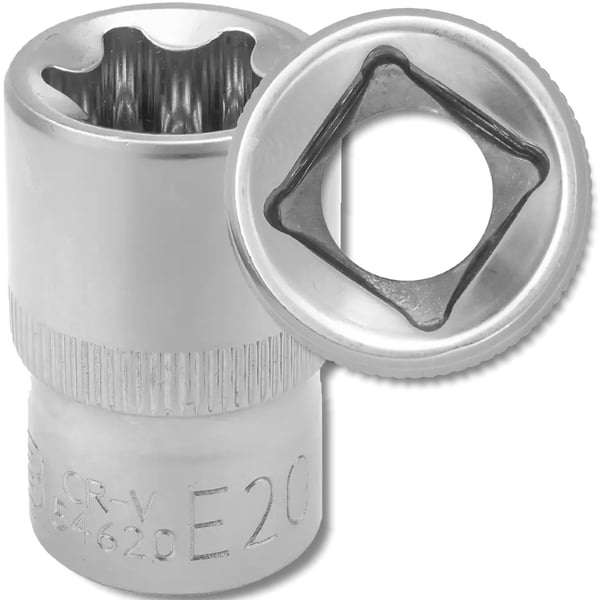 JCB TORX-hylsy 1/2" Cr-V E20 -avain