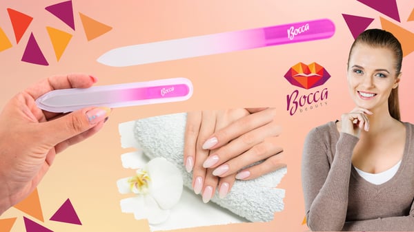 14 cm glaspulje 2-sidig manikyr