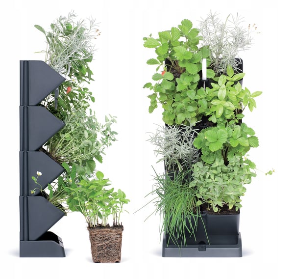 MINI CASCADE IO1W200 hængende vertikal have | Antracit