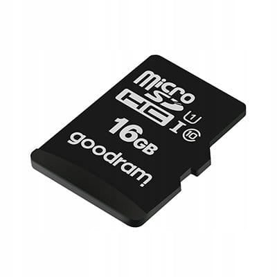 Goodram microSDHC-minneskort 16 GB M1AA-0160R12 cl 10 UHS-I + adapter