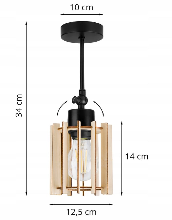 MODERNI PUINEN LED-KATTOVALAISIN