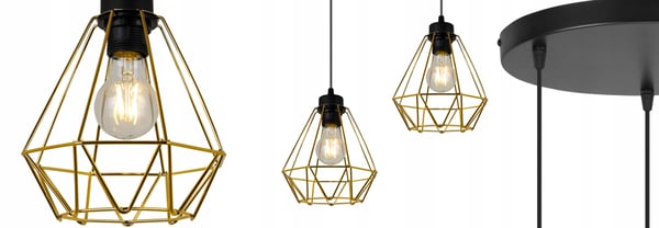 MODERNE ELEGANT HÆNGELAMPE I METAL MED LAMPESKÆRM